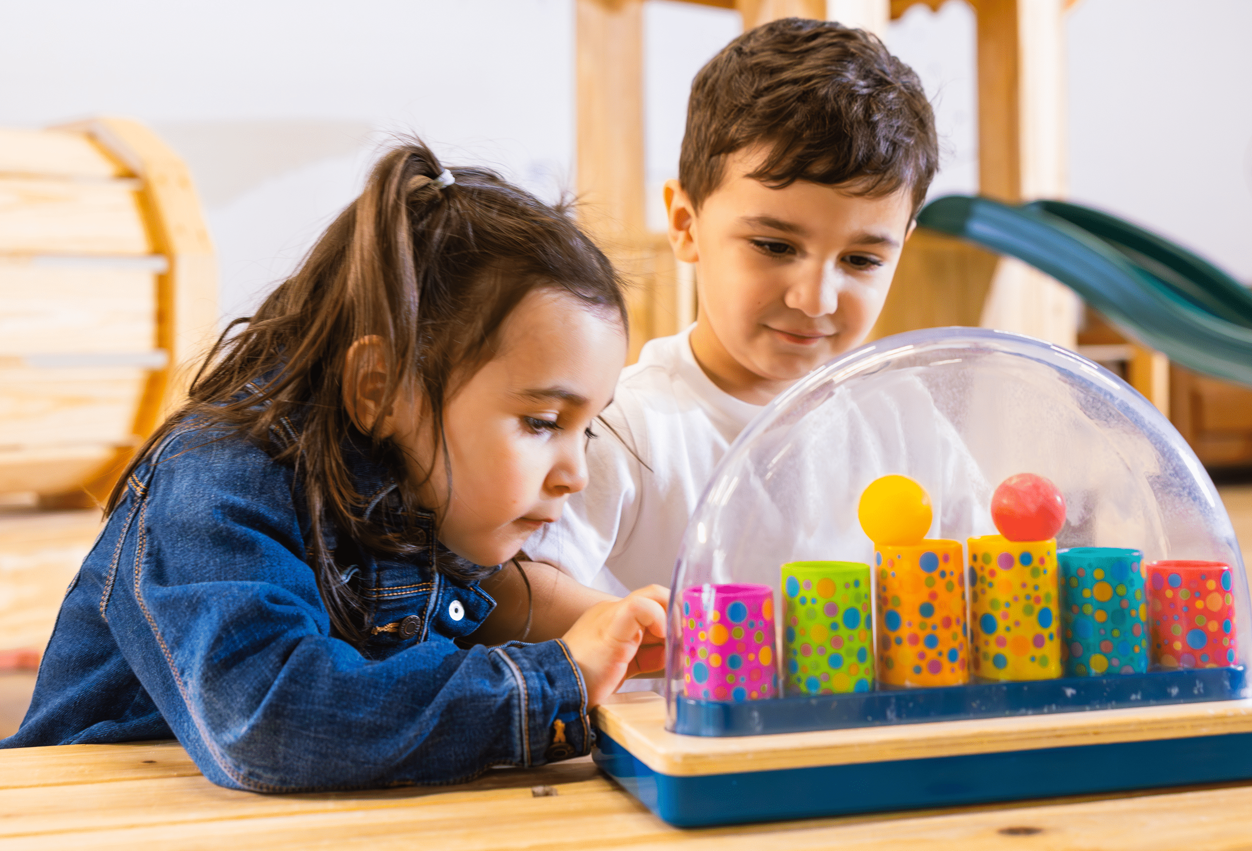 Cloudbound siblings playing developmental games